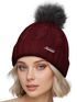 Damen Strickmütze mit Fleecefutter und Kunstfell Bommel Zopfmuster Grobstrick Wintermütze Bommelmütze Model 2207 Neverless®preview