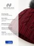 Damen Strickmütze mit Fleecefutter und Kunstfell Bommel Zopfmuster Grobstrick Wintermütze Bommelmütze Model 2207 Neverless®preview
