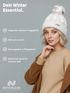 Damen Strickmütze mit Fleecefutter und Kunstfell Bommel Zopfmuster Grobstrick Wintermütze Bommelmütze Model 2207 Neverless®preview