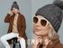 Damen Strickmütze mit Fleecefutter und Kunstfell Bommel Zopfmuster Grobstrick Wintermütze Bommelmütze Neverless®preview