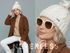 Damen Strickmütze mit Fleecefutter und Kunstfell Bommel Zopfmuster Grobstrick Wintermütze Bommelmütze Neverless®preview