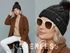 Damen Strickmütze mit Pompom Zopfstrickmuster Bommelmütze gefüttert mit Fleece Wintermütze Model 1979 Neverless®preview