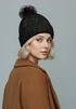 Damen Strickmütze mit Pompom Zopfstrickmuster Bommelmütze gefüttert mit Fleece Wintermütze Model 1979 Neverless®preview