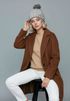 Damen Strickmütze mit Pompom Zopfstrickmuster Bommelmütze gefüttert mit Fleece Wintermütze Model 1979 Neverless®preview