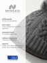Damen Strickmütze mit Pompom Zopfstrickmuster Bommelmütze gefüttert mit Fleece Wintermütze Model 1979 Neverless®preview