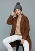 Damen Strickmütze mit Pompom Zopfstrickmuster Bommelmütze gefüttert mit Fleece Wintermütze Model 1979 Neverless®preview