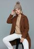 Damen Strickmütze mit Pompom Zopfstrickmuster Bommelmütze gefüttert mit Fleece Wintermütze Model 1979 Neverless®preview