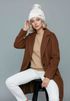 Damen Strickmütze mit Pompom Zopfstrickmuster Bommelmütze gefüttert mit Fleece Wintermütze Model 1979 Neverless®preview