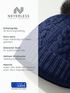 Damen Strickmütze mit Pompom Zopfstrickmuster Bommelmütze gefüttert mit Fleece Wintermütze Model 1979 Neverless®preview