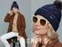 Damen Strickmütze mit Pompom Zopfstrickmuster Bommelmütze gefüttert mit Fleece Wintermütze Model 1979 Neverless®preview