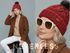 Damen Strickmütze mit Pompom Zopfstrickmuster Bommelmütze gefüttert mit Fleece Wintermütze Model 1979 Neverless®preview