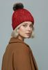 Damen Strickmütze mit Pompom Zopfstrickmuster Bommelmütze gefüttert mit Fleece Wintermütze Model 1979 Neverless®preview
