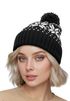 Damen Strickmütze Norweger Strickmuster Pudelmütze Wintermütze mit Strickbommel  Neverless®preview