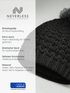 Damen Strickmütze Perlstrickmuster Pudelmütze Wintermütze ohne Umschlag mit Fleecefutter und Kunstfellbommel Model 1978 Neverless®preview
