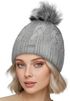 Damen Strickmütze Zopfmuster Fleccefutter Bommelmütze Pudelmütze Wintermütze Accessoires Herbst Winter Model 2213 Neverless®preview