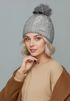Damen Strickmütze Zopfmuster Fleccefutter Bommelmütze Pudelmütze Wintermütze Accessoires Herbst Winter Model 2213 Neverless®preview