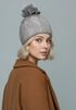 Damen Strickmütze Zopfmuster Fleccefutter Bommelmütze Pudelmütze Wintermütze Accessoires Herbst Winter Model 2213 Neverless®preview