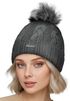 Damen Strickmütze Zopfmuster Fleccefutter Bommelmütze Pudelmütze Wintermütze Accessoires Herbst Winter Model 2213 Neverless®preview