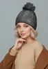Damen Strickmütze Zopfmuster Fleccefutter Bommelmütze Pudelmütze Wintermütze Accessoires Herbst Winter Model 2213 Neverless®preview