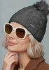 Damen Strickmütze Zopfmuster Fleccefutter Bommelmütze Pudelmütze Wintermütze Accessoires Herbst Winter Model 2213 Neverless®preview