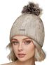 Damen Strickmütze Zopfmuster Fleccefutter Bommelmütze Pudelmütze Wintermütze Accessoires Herbst Winter Model 2213 Neverless®preview