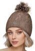 Damen Strickmütze Zopfmuster Fleccefutter Bommelmütze Pudelmütze Wintermütze Accessoires Herbst Winter Model 2213 Neverless®preview