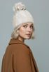 Damen Strickmütze Zopfmuster Fleccefutter Bommelmütze Pudelmütze Wintermütze Accessoires Herbst Winter Model 2213 Neverless®preview