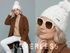 Damen Strickmütze Zopfmuster Fleccefutter Bommelmütze Pudelmütze Wintermütze Accessoires Herbst Winter Model 2213 Neverless®preview