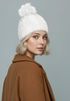 Damen Strickmütze Zopfmuster Fleccefutter Bommelmütze Pudelmütze Wintermütze Accessoires Herbst Winter Model 2213 Neverless®preview