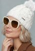 Damen Strickmütze Zopfmuster Fleccefutter Bommelmütze Pudelmütze Wintermütze Accessoires Herbst Winter Model 2213 Neverless®preview