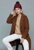 Damen Strickmütze Zopfmuster Fleccefutter Bommelmütze Pudelmütze Wintermütze Accessoires Herbst Winter Model 2213 Neverless®preview