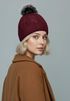 Damen Strickmütze Zopfmuster Fleccefutter Bommelmütze Pudelmütze Wintermütze Accessoires Herbst Winter Model 2213 Neverless®preview
