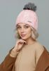 Damen Strickmütze Zopfmuster Fleccefutter Bommelmütze Pudelmütze Wintermütze Accessoires Herbst Winter Model 2213 Neverless®preview