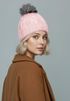 Damen Strickmütze Zopfmuster Fleccefutter Bommelmütze Pudelmütze Wintermütze Accessoires Herbst Winter Model 2213 Neverless®preview