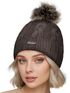 Damen Strickmütze Zopfmuster Fleccefutter Bommelmütze Pudelmütze Wintermütze Accessoires Herbst Winter Model 2213 Neverless®preview