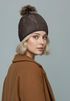 Damen Strickmütze Zopfmuster Fleccefutter Bommelmütze Pudelmütze Wintermütze Accessoires Herbst Winter Model 2213 Neverless®preview