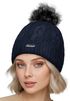 Damen Strickmütze Zopfmuster Fleccefutter Bommelmütze Pudelmütze Wintermütze Accessoires Herbst Winter Model 2213 Neverless®preview