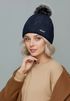 Damen Strickmütze Zopfmuster Fleccefutter Bommelmütze Pudelmütze Wintermütze Accessoires Herbst Winter Model 2213 Neverless®preview