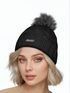 Damen Strickmütze Zopfmuster Fleccefutter Bommelmütze Pudelmütze Wintermütze Accessoires Herbst Winter Model 2213 Neverless®preview