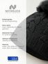 Damen Strickmütze Zopfmuster Fleccefutter Bommelmütze Pudelmütze Wintermütze Accessoires Herbst Winter Model 2213 Neverless®preview