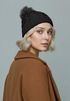 Damen Strickmütze Zopfmuster Fleccefutter Bommelmütze Pudelmütze Wintermütze Accessoires Herbst Winter Model 2213 Neverless®preview