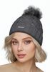 Damen Strickmütze Zopfmuster Fleccefutter Bommelmütze Pudelmütze Wintermütze Accessoires Herbst Winter Model 2213 Neverless®preview