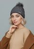 Damen Strickmütze Zopfmuster Fleccefutter Bommelmütze Pudelmütze Wintermütze Accessoires Herbst Winter Model 2213 Neverless®preview