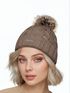 Damen Strickmütze Zopfmuster Fleccefutter Bommelmütze Pudelmütze Wintermütze Accessoires Herbst Winter Model 2213 Neverless®preview