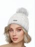 Damen Strickmütze Zopfmuster Fleccefutter Bommelmütze Pudelmütze Wintermütze Accessoires Herbst Winter Model 2213 Neverless®preview