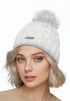 Damen Strickmütze Zopfmuster Fleccefutter Bommelmütze Pudelmütze Wintermütze Accessoires Herbst Winter Model 2213 Neverless®preview