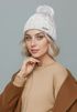 Damen Strickmütze Zopfmuster Fleccefutter Bommelmütze Pudelmütze Wintermütze Accessoires Herbst Winter Model 2213 Neverless®preview