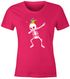 Damen T-Fasching Karneval Dabbing Skelett Kostüm Verkleidung Faschingskostüme Frauen Funshirt Moonworks®preview