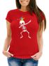 Damen T-Fasching Karneval Dabbing Skelett Kostüm Verkleidung Faschingskostüme Frauen Funshirt Moonworks®preview