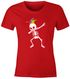 Damen T-Fasching Karneval Dabbing Skelett Kostüm Verkleidung Faschingskostüme Frauen Funshirt Moonworks®preview